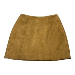 Ivy & Main Mini Skirt Solid Brown Women’s Size XS